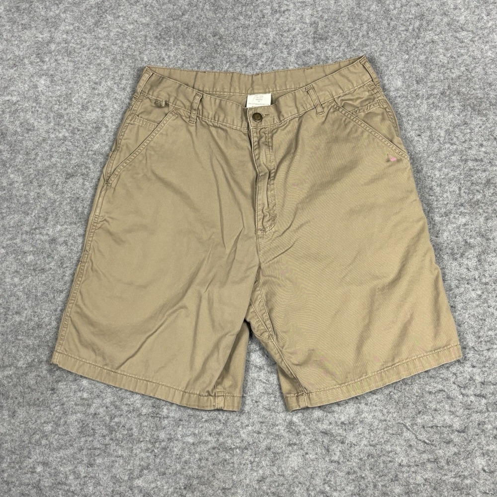 Wrangler Chino Shorts‎ Mens 34 Beige Utility Canvas Workwear